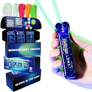 ZipString Handheld String Launcher Toy, USB-C Rechargeable, Luma Glow | Viral USB-C Rechargeable String Launcher, Glow-in-the-Dark Luma Fidget Toy, Fun Gift for Kids & Adults