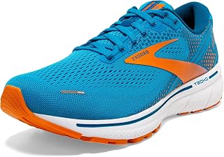 Brooks Ghost 14, Zapatillas para Correr Hombre, Multicolor Vivid Blue Orange White, 45 EU
