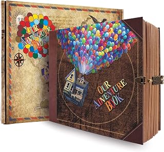 Our Adventure Book Scrapbook Photo Album Travel Memory Journal,8.9″ x 7.7″