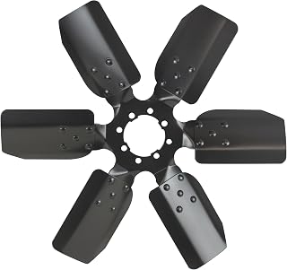 Derale 17118 Heavy Duty Fan Blade Series 1000 18" Steel Clutch Fan Standard Rotation,Black
