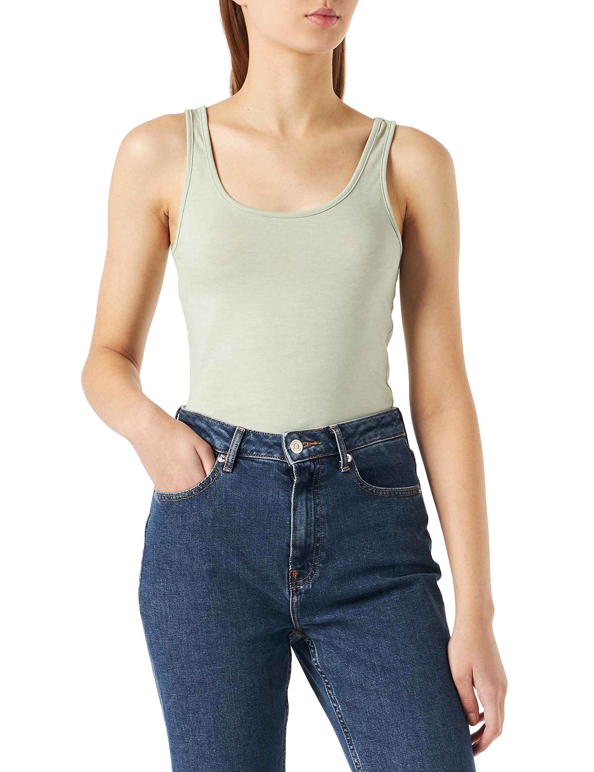 Vero Moda Vmmaxi My Soft Long Tank Top Noos Women's Tank Top (Pack of 1)