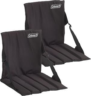 Coleman Stadium Seat, Easy to Carry, Built in Storage, Padded Seat, 2-Pack | Padded Seat for Comfort, Built-In Storage, Water-Resistant Design, Converts to Bench Pad, Compact and Easy to Carry
