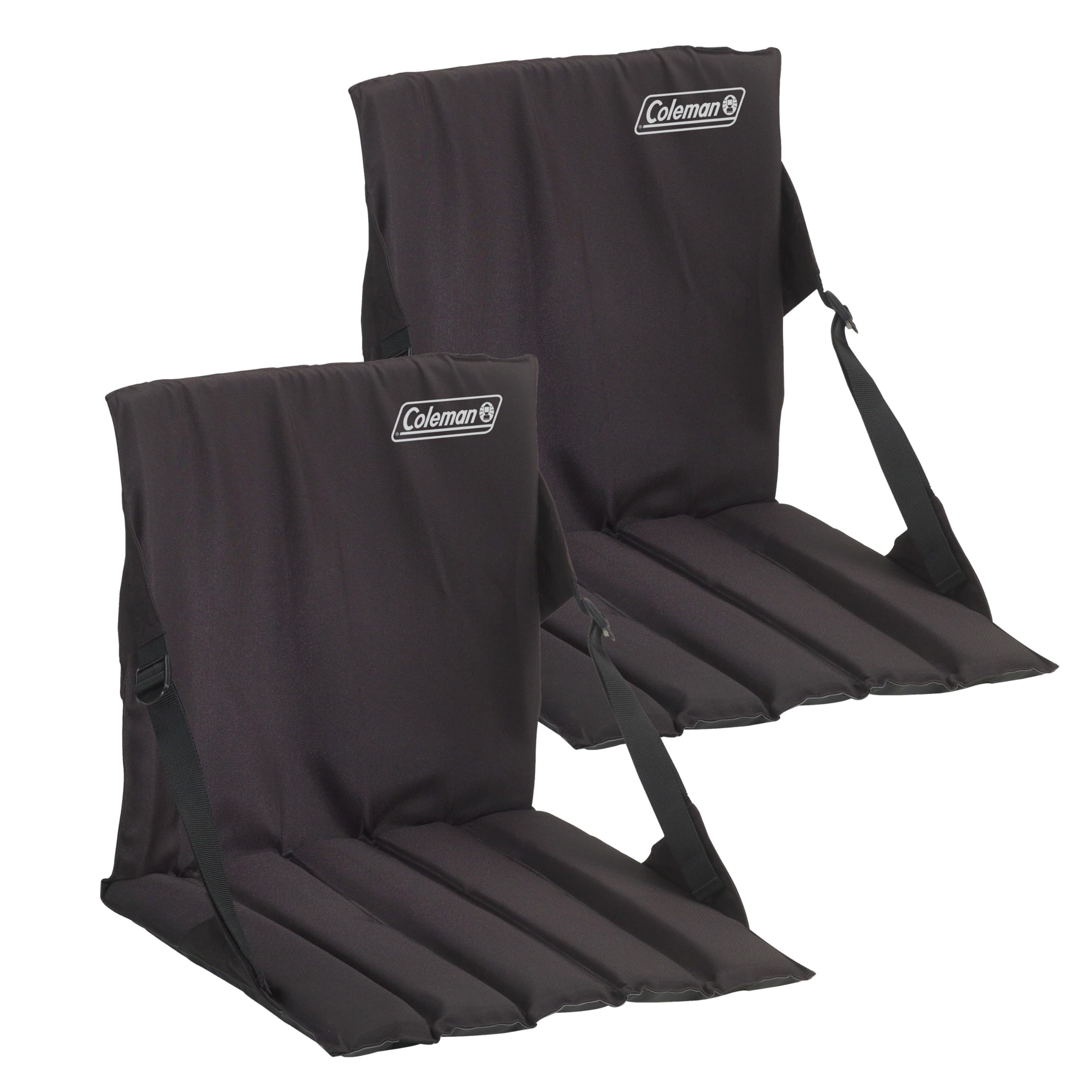 Coleman Stadium Seat, Easy to Carry, Built in Storage, Padded Seat, 2-Pack | Pad