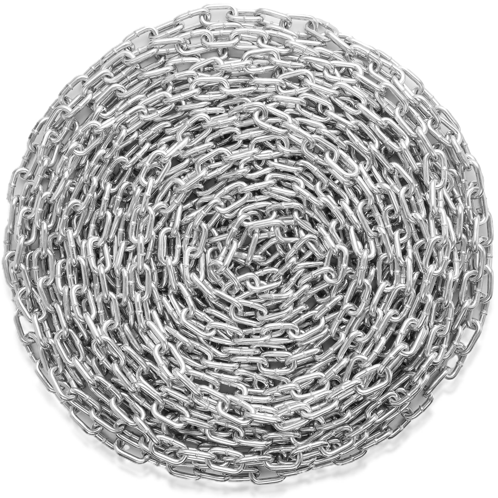 VEVOR Proof Coil Chain, 5/16" x 92', 1667 lbs Safe Working Load, Zinc Plated Pro