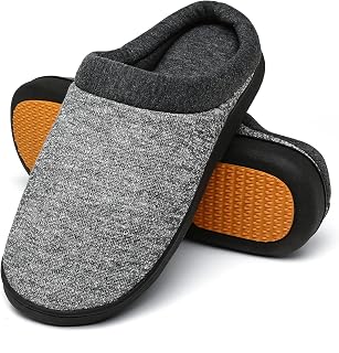Mishansha Mens Womens Memory Foam Open Back Slippers Size 3-15