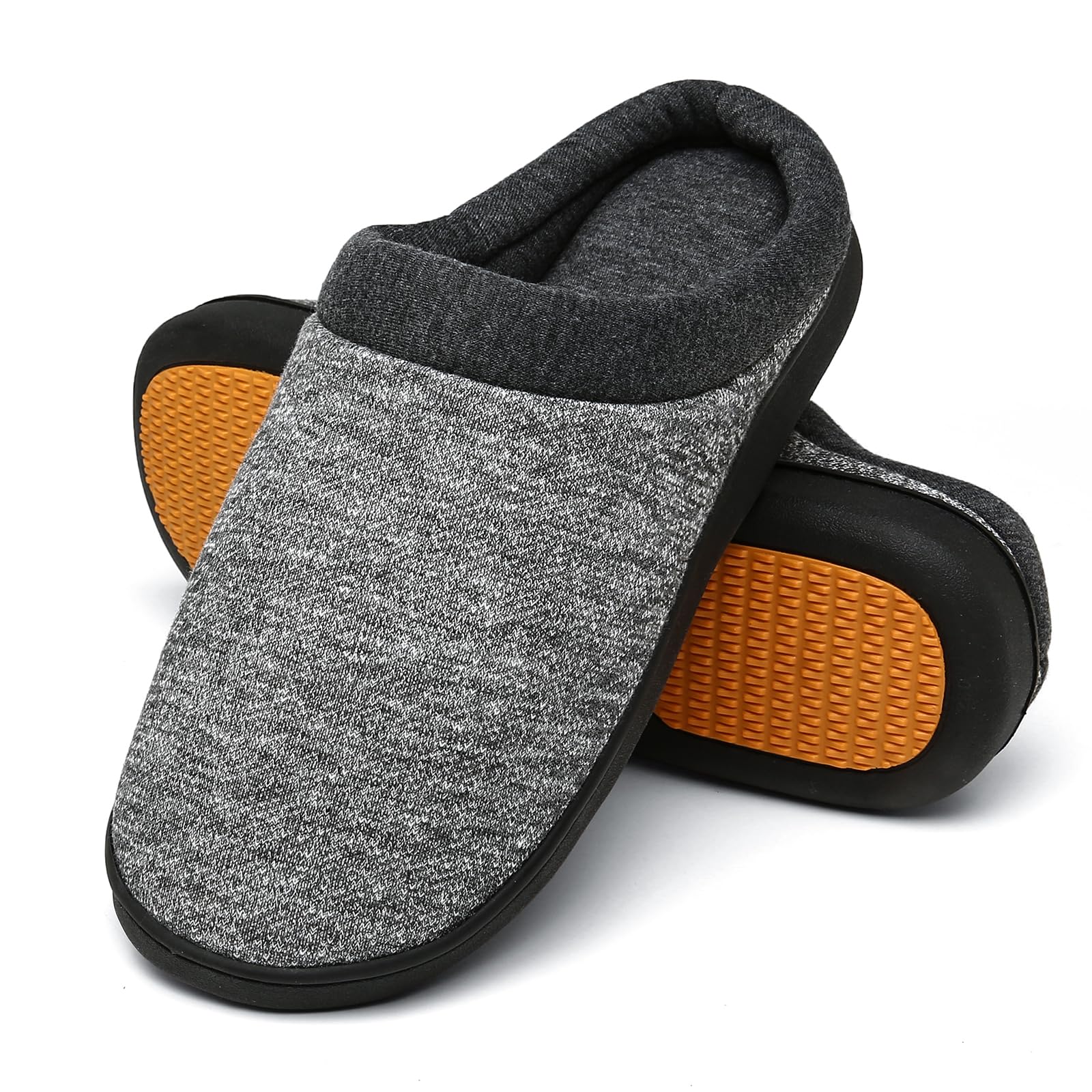 Mishansha Mens Womens Memory Foam Open Back Slippers Size 3-15