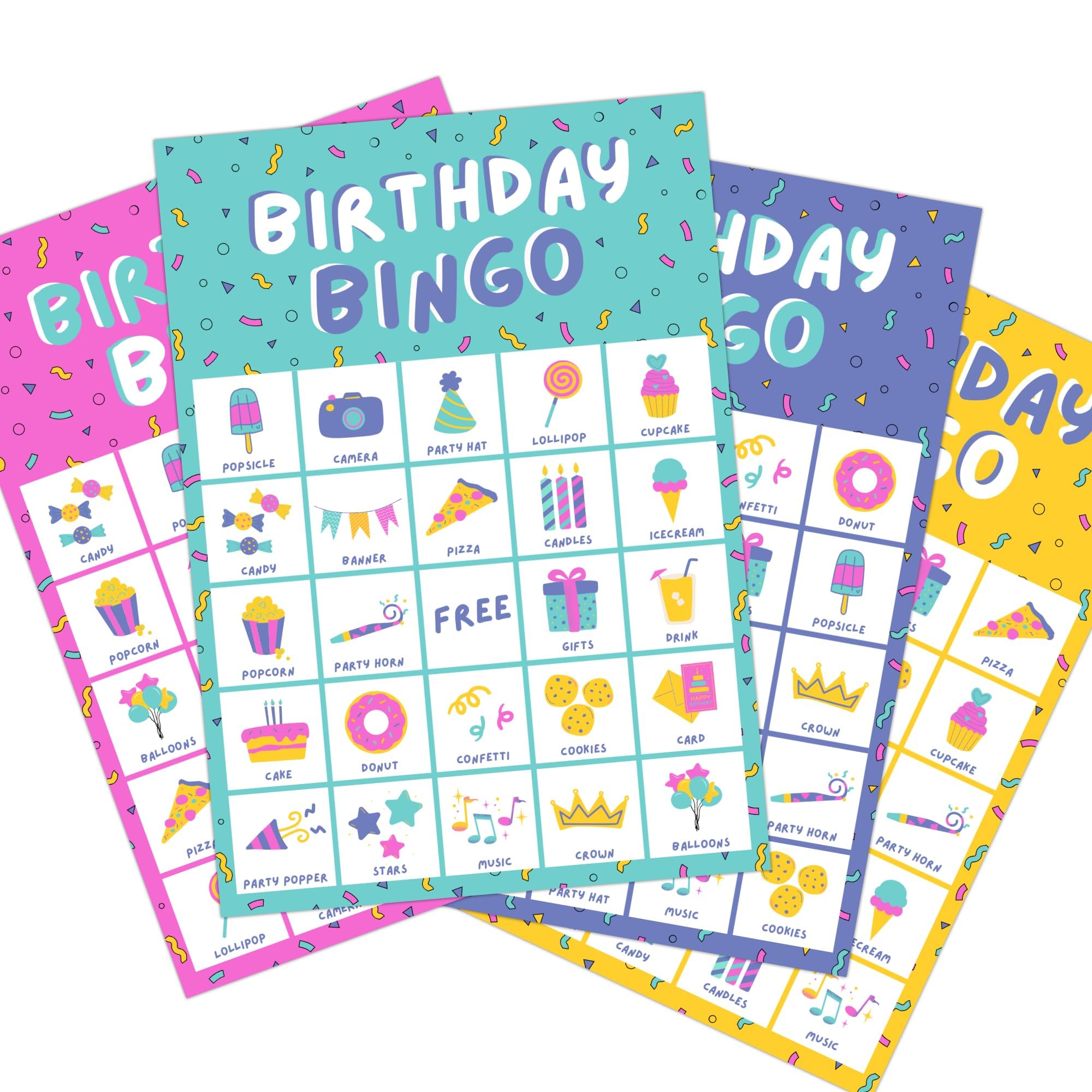 Markt Birthday Party Games for Kids, Birthday Bingo Game, Kids Party Games, Kid 