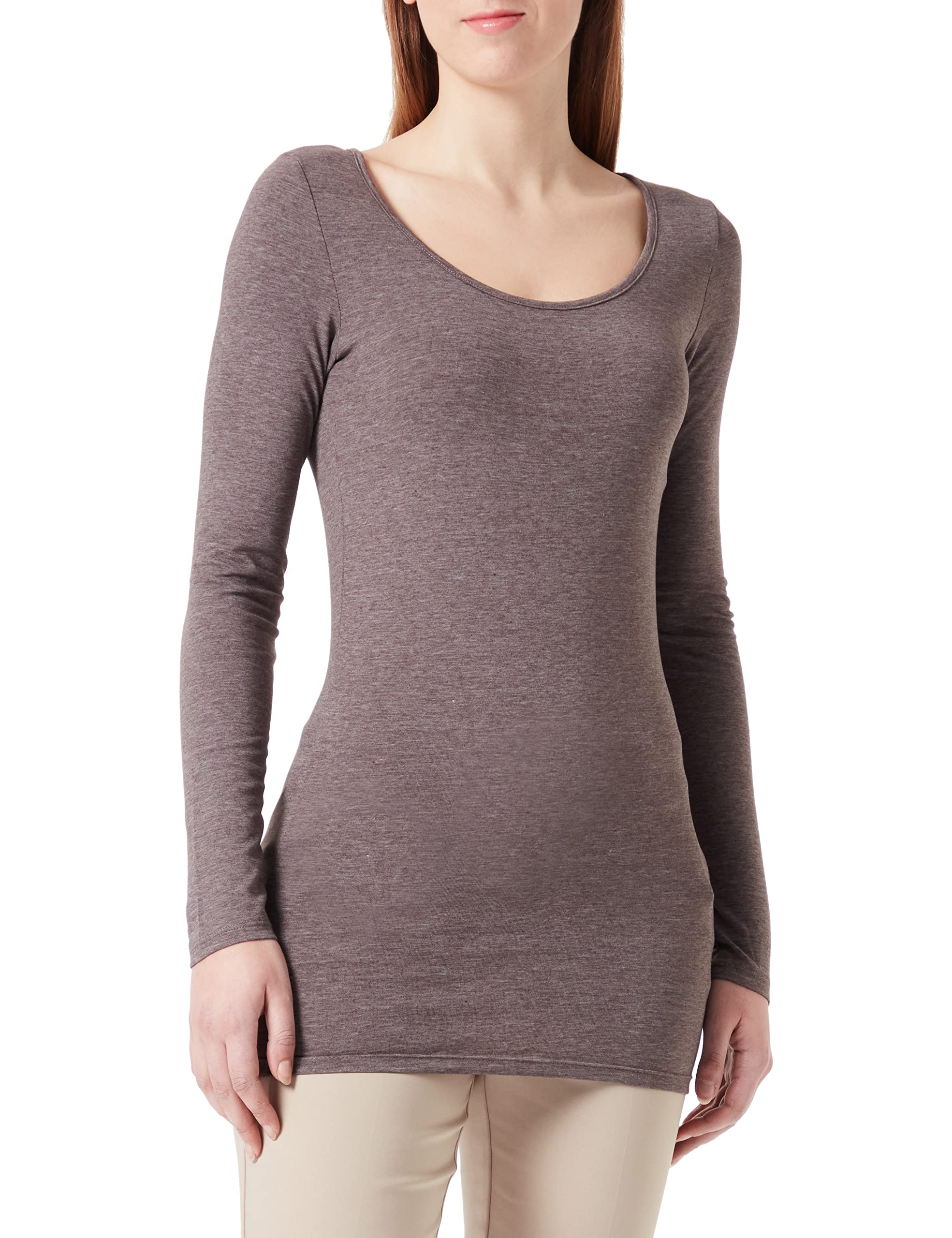 VERO MODA Vmmaxi My LS Soft Uneck Ga Noos Women's Long-Sleeved Shirt