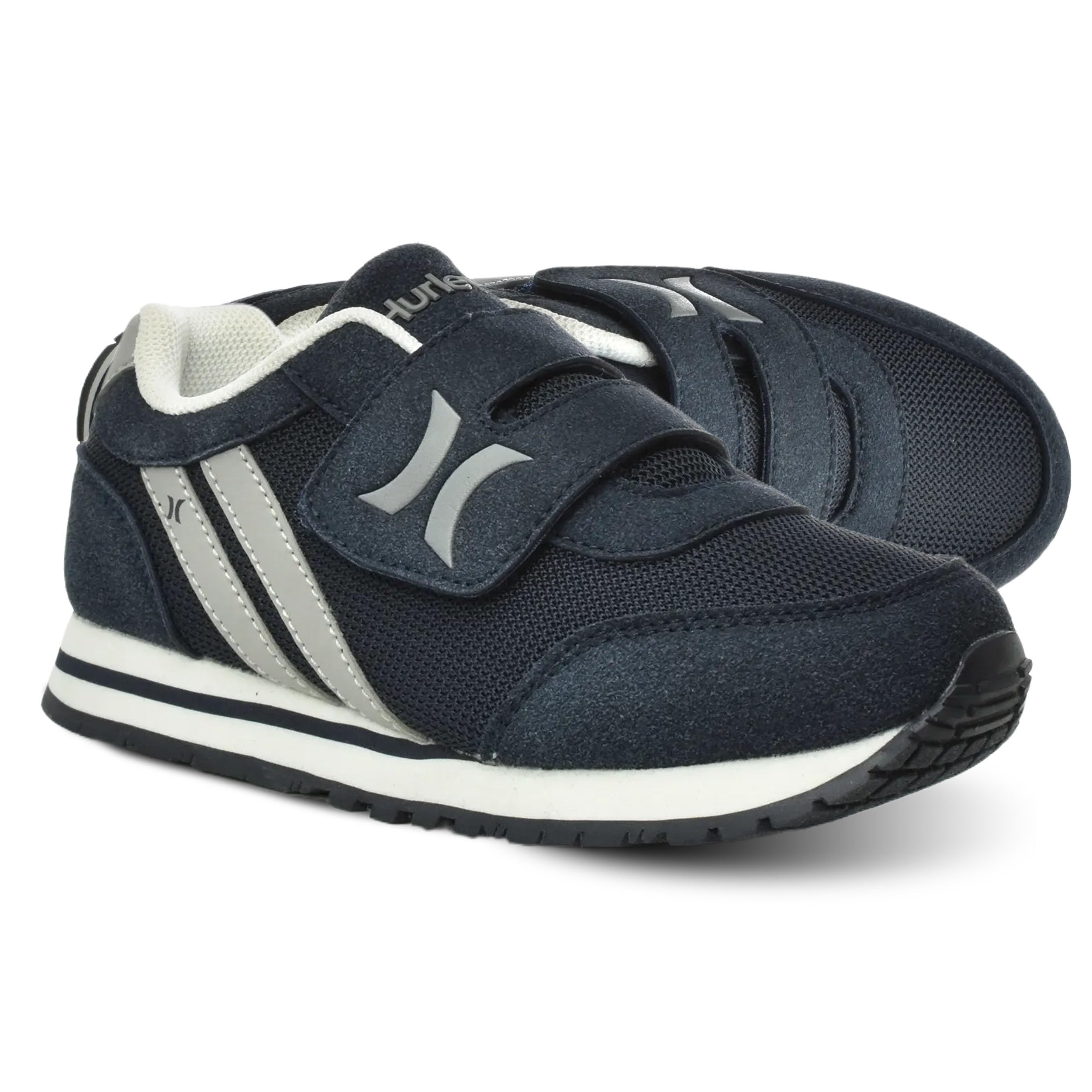 Hurley Kid's Knox Walking Sneakers - Kid's Runner Shoes with Hook & Loop Closure
