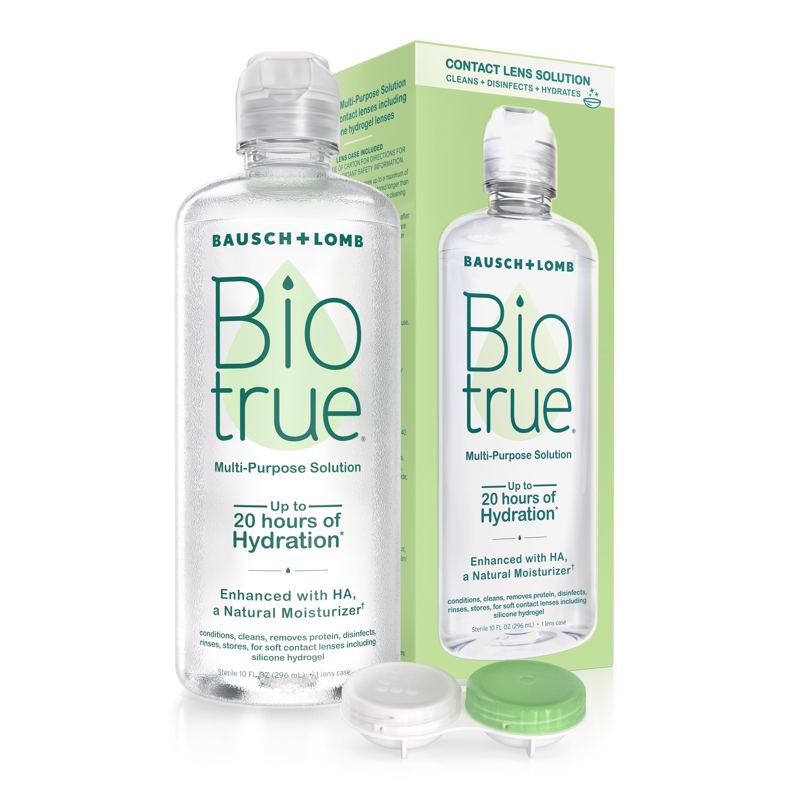 Biotrue Multi-Purpose Contact Lens Solution with Case, 10 fl oz | Cleans, disinf