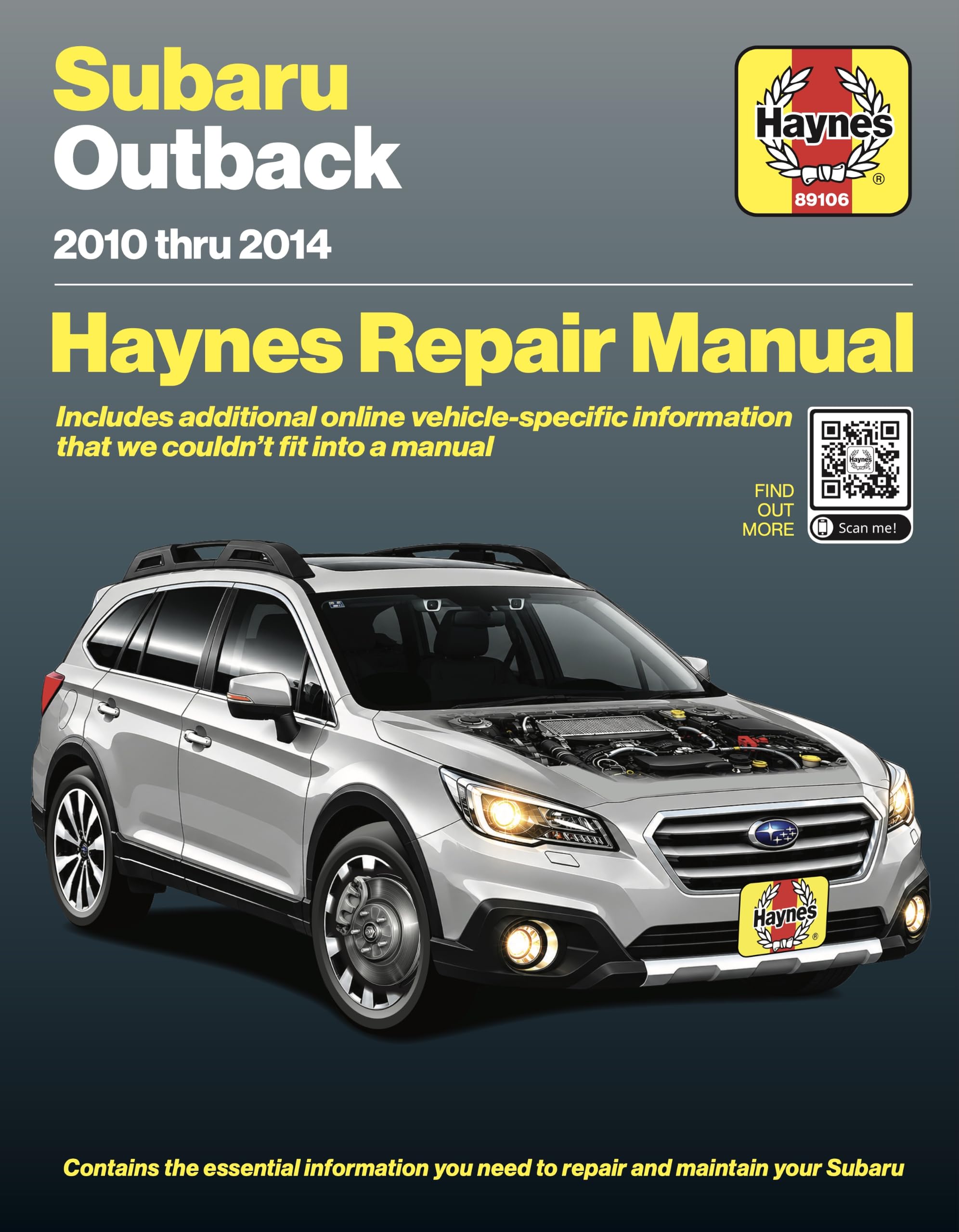 Haynes Repair Manual for Subaru Outback (2010–2014) | Covers 2.5L &amp; 3.6L Gas