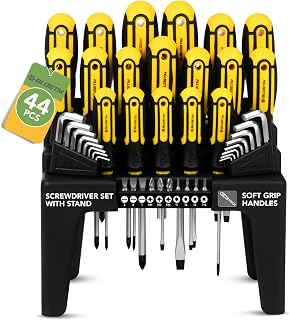 BLOSTM Magnetic Screwdriver Set with Stand - 44 PCS Screw Driver Set