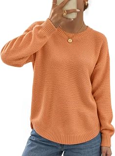 MEROKEETY Women's Fall Long Sleeve Waffle Knit Tunic Sweaters