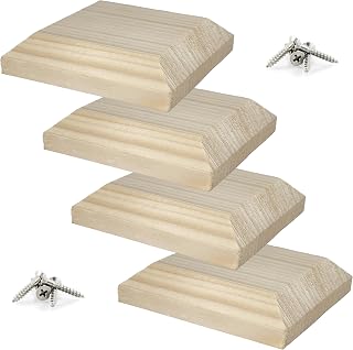 IRONTITE 4 x 4" Plain Wood Fence Post Caps for 100mm Square Posts