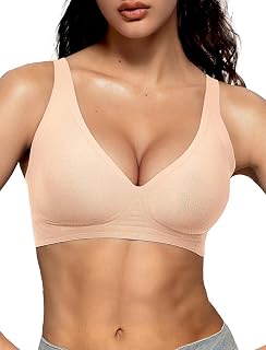 Vertvie Wireless Jelly Bras for Women Seamless Push Up
