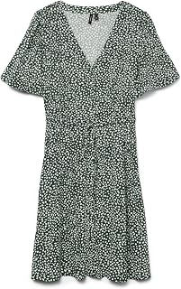 Bestseller A/S Vmalba SS Short Dress Wvn Noos Dress Women