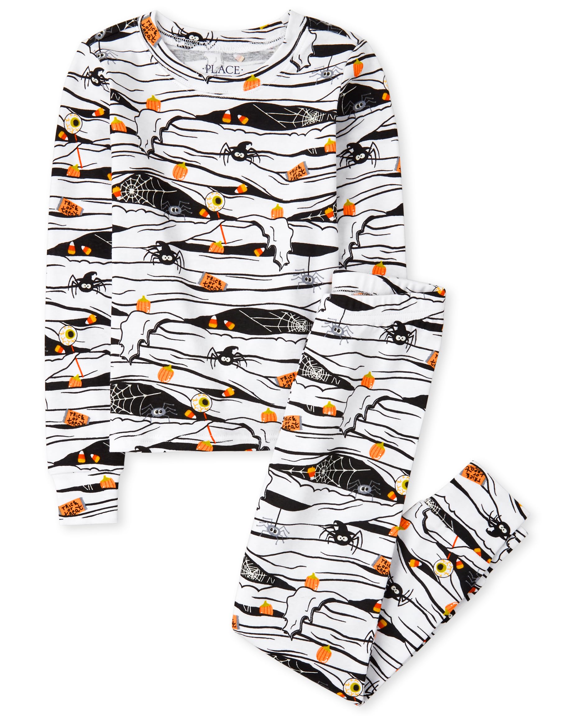 The Children's Place Family Matching Halloween and Holiday Pajama Sets, Cotton