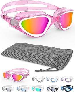 Winline Swimming Goggles Anti Fog Anti UV Waterproof Clear Vision Easy Adjustment Soft Bridge for Men Women Adults Teens