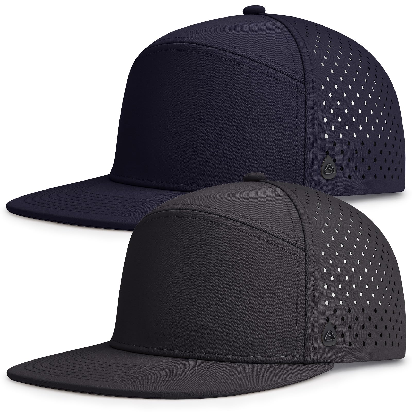 AOPREL Flat Brim Baseball Cap for Men Adjustable Water-Resistant Performance Hat