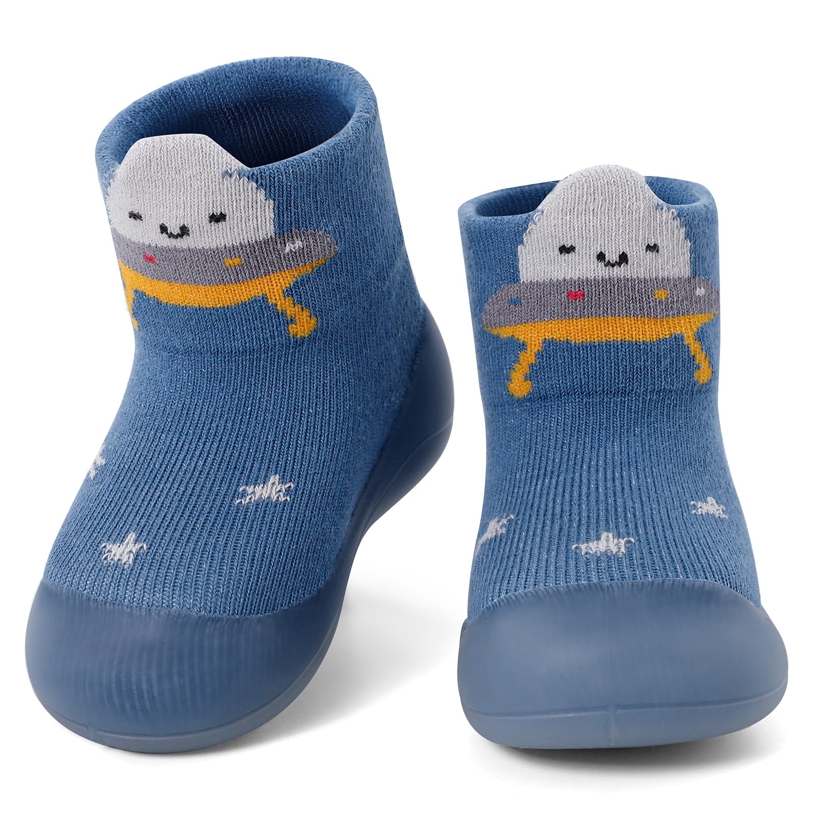 MASOCIO Baby Boys Girls Sock Shoes Toddler First Walking Shoes Soft Rubber Sole 
