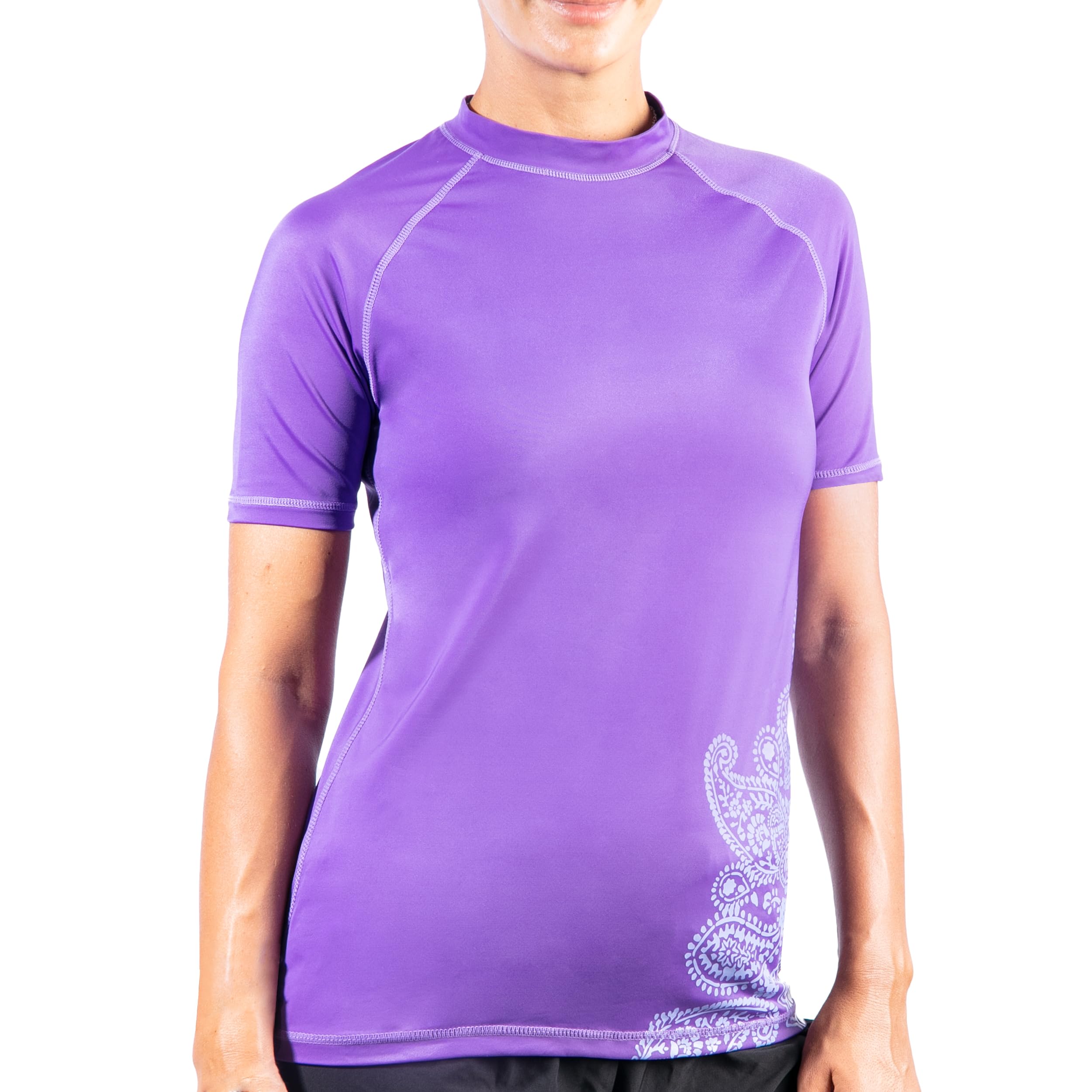 Kanu Surf Women's Breeze UPF 50+ Short Sleeved Active Rashguard & Workout Top
