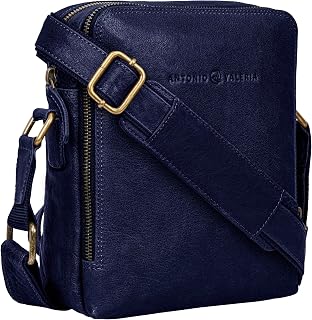 ANTONIO VALERIA Alex Washed Leather Crossbody Bag