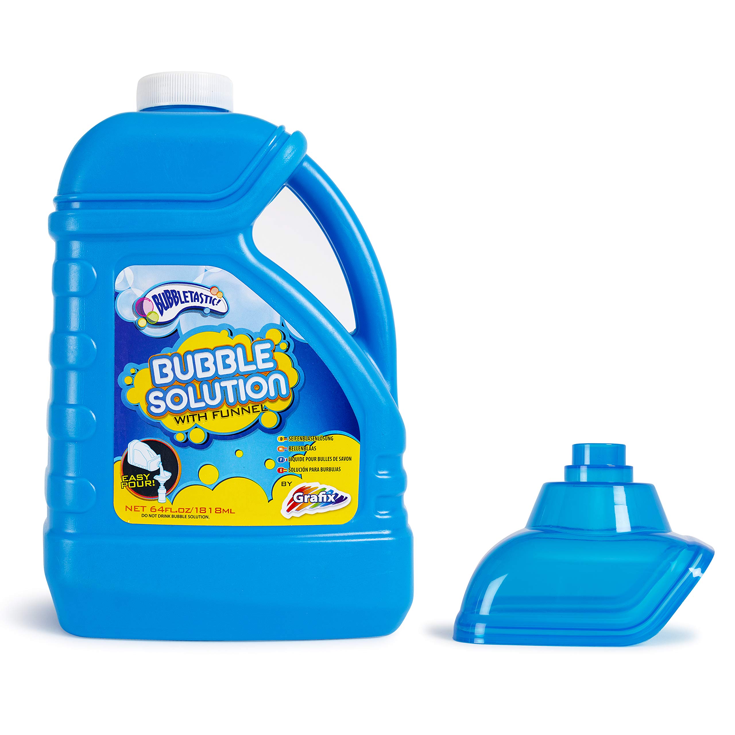 Grafix Bubble Solution Bottle 1.8 litres - Large Bubble Mixture for Bubble Machi
