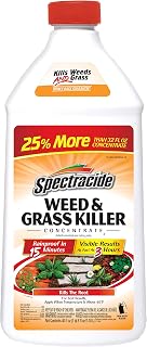 Spectracide Weed & Grass Killer Concentrate for Driveways & Walkways, 40 Oz | Kills Broadleaf Weeds & Grasses Down To The Root, Use on Driveways, Walkways, Patios & More, Visible Results in 3 Hours