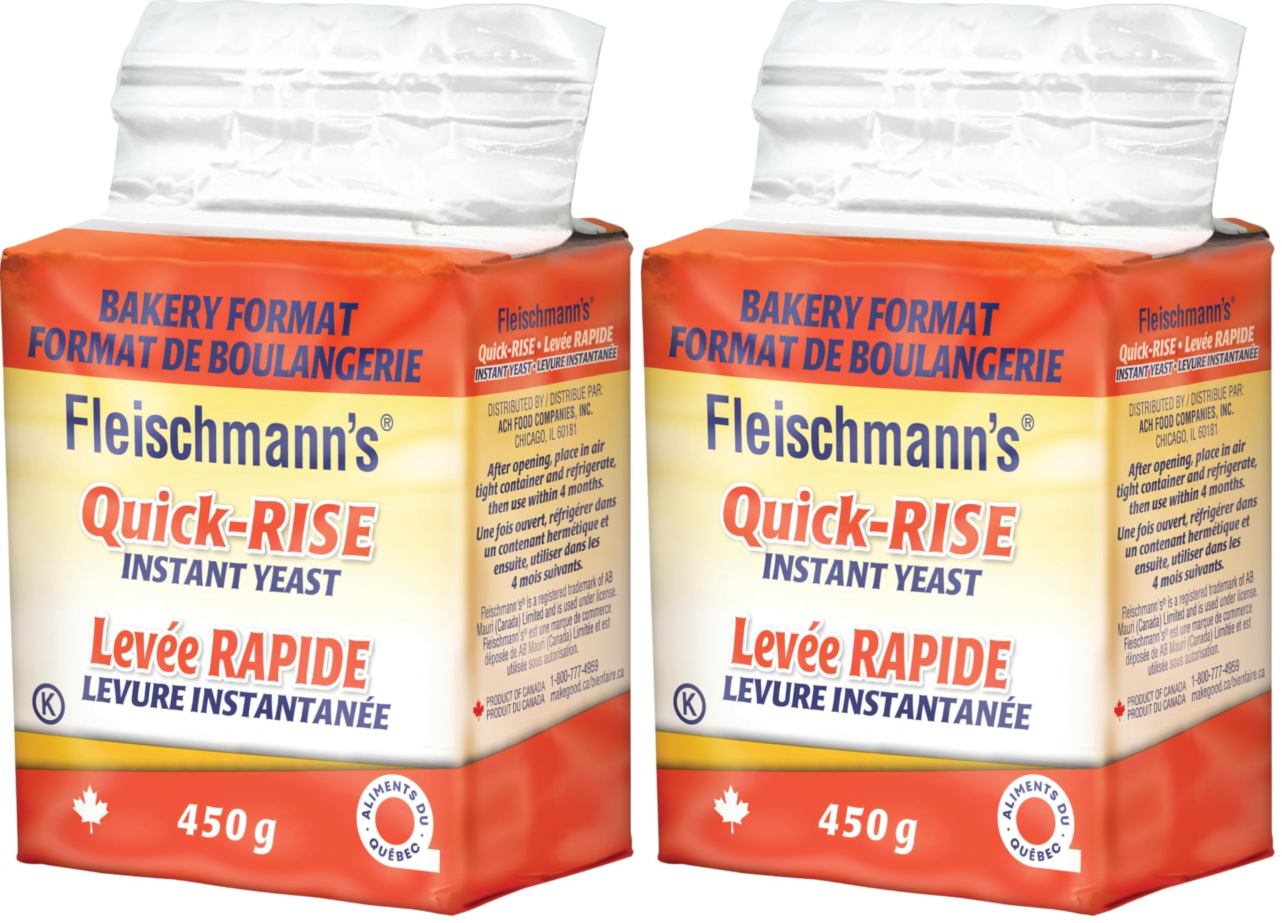 Fleischmann's Yeast Quick Rise, 450g (Pack of 2)