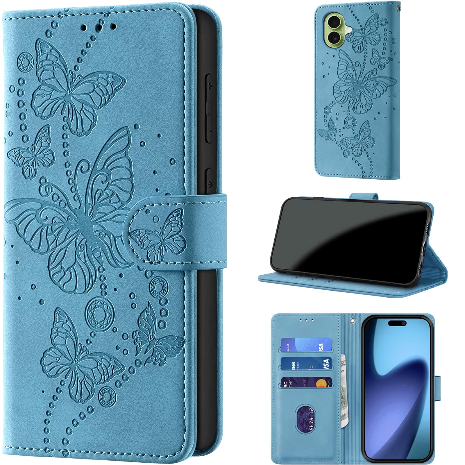 Case for iPhone 17 6.3 Inch, Light Blue