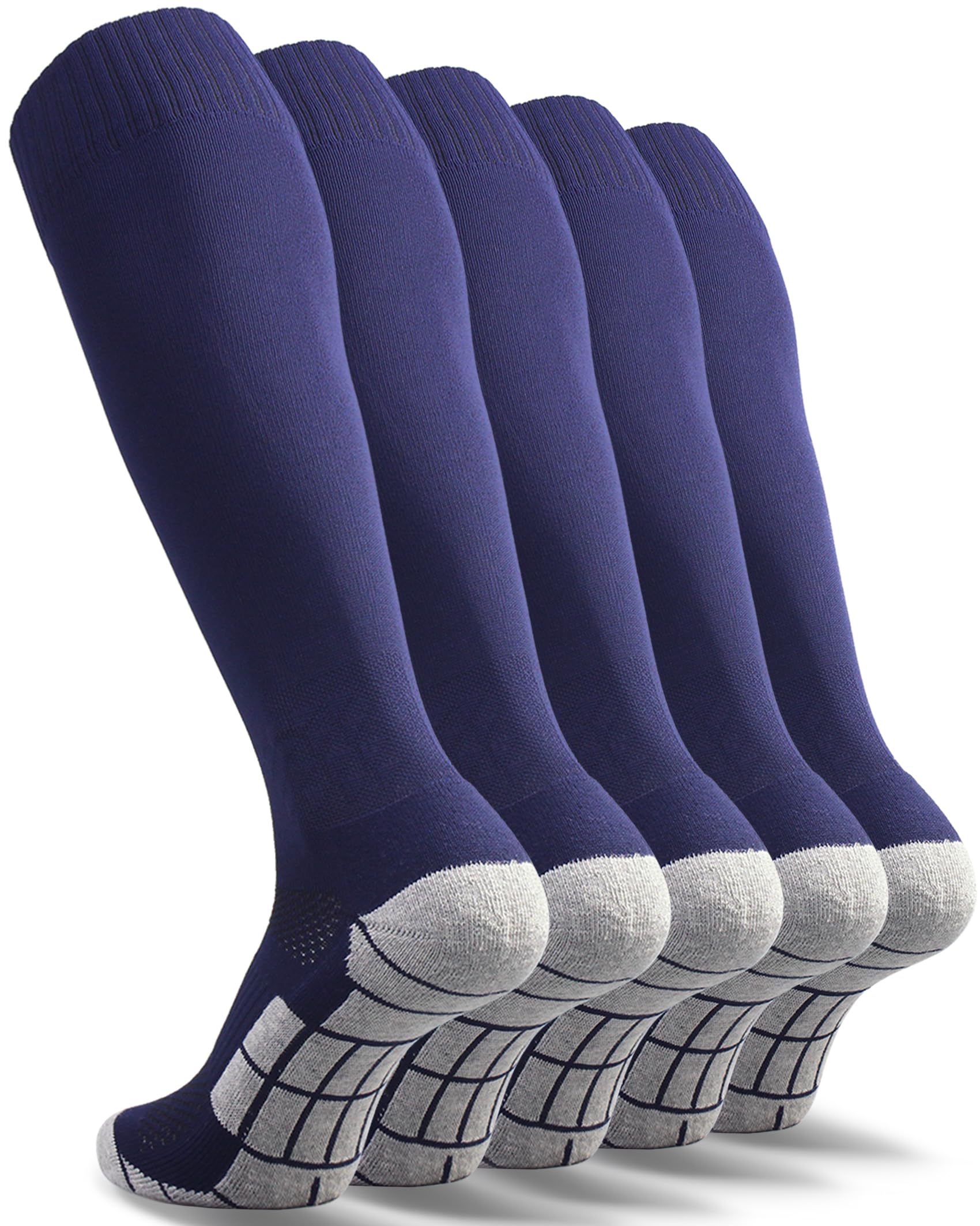 CWVLC Football Socks (1/3/5 Pairs) for Adults and Young Children