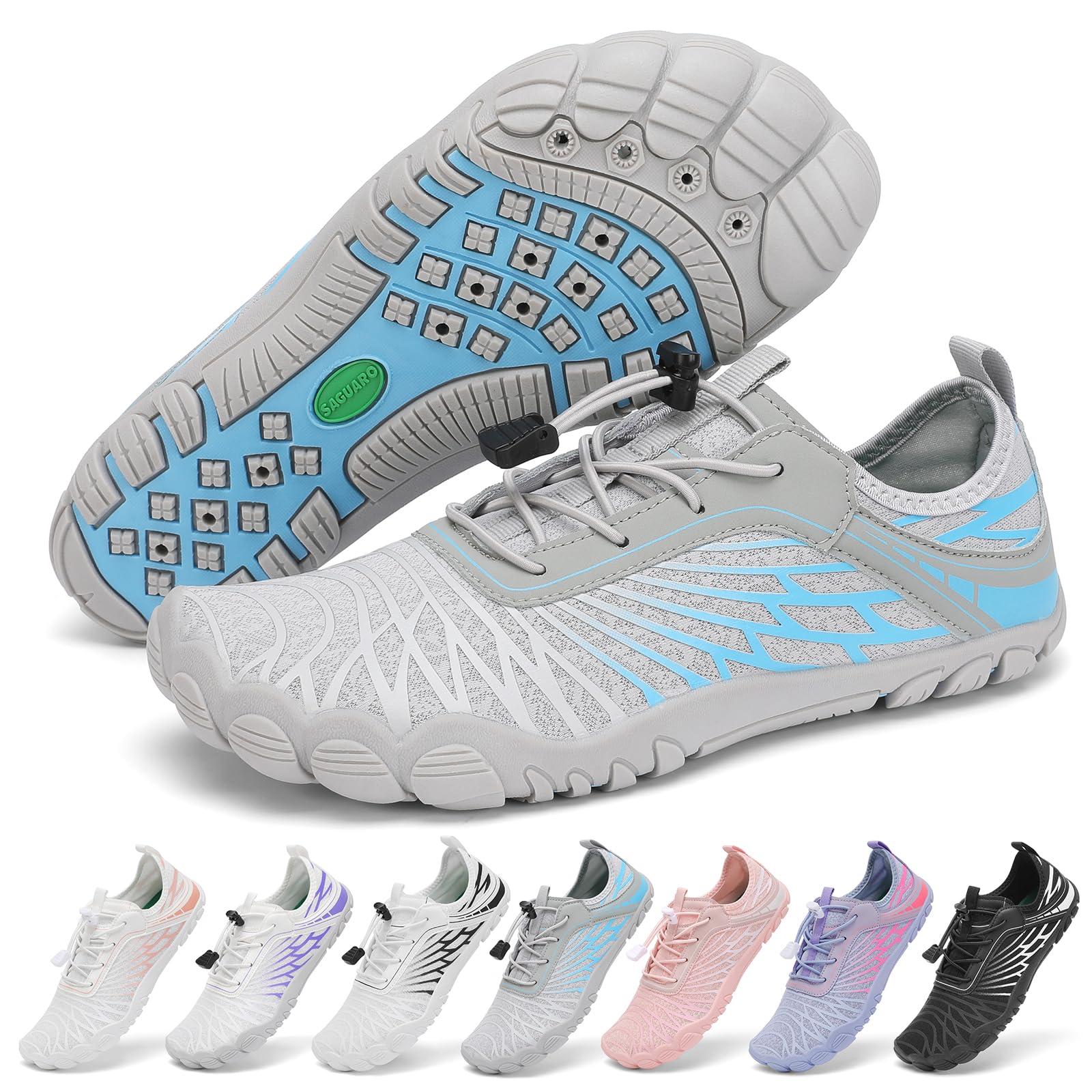 SAGUARO Barefoot Minimalist Women's Breathable Quick Dry Water Shoes, EU 35-43