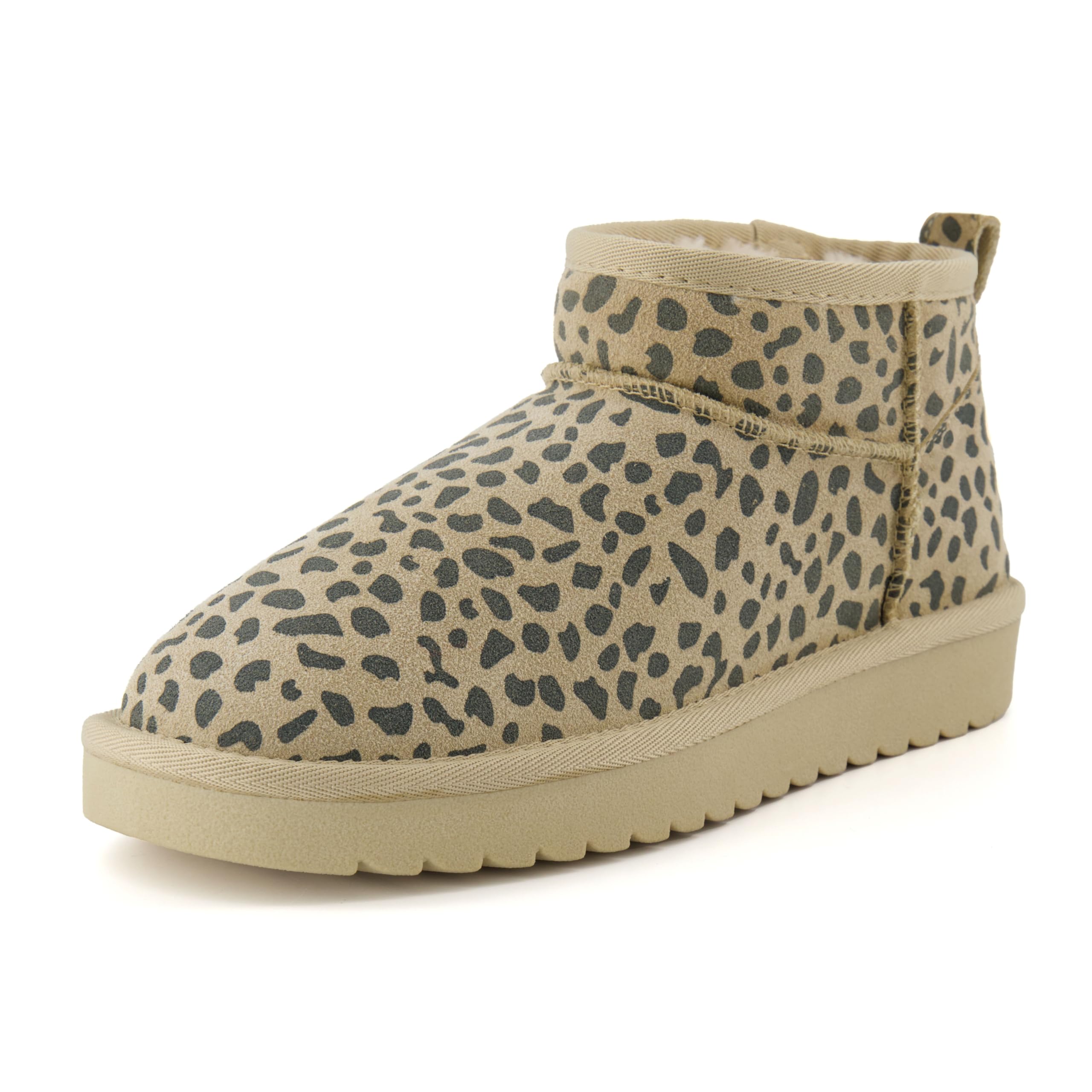 CUSHIONAIRE Botte à Enfiler en Daim véritable pour Femme + Mousse à mémoire de F
