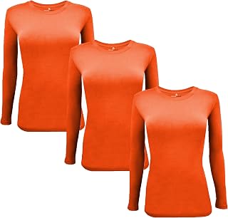 Natural Uniforms Women's Under Scrub Tee Crew Neck Long Sleeve T-Shirt