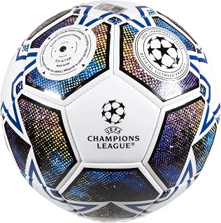 Hy-Pro UEFA Champions League Football, Size 5, Officially Licensed, Training, Match, Merchandise, Collectible For Kids and Adults, Great Football Gift Idea