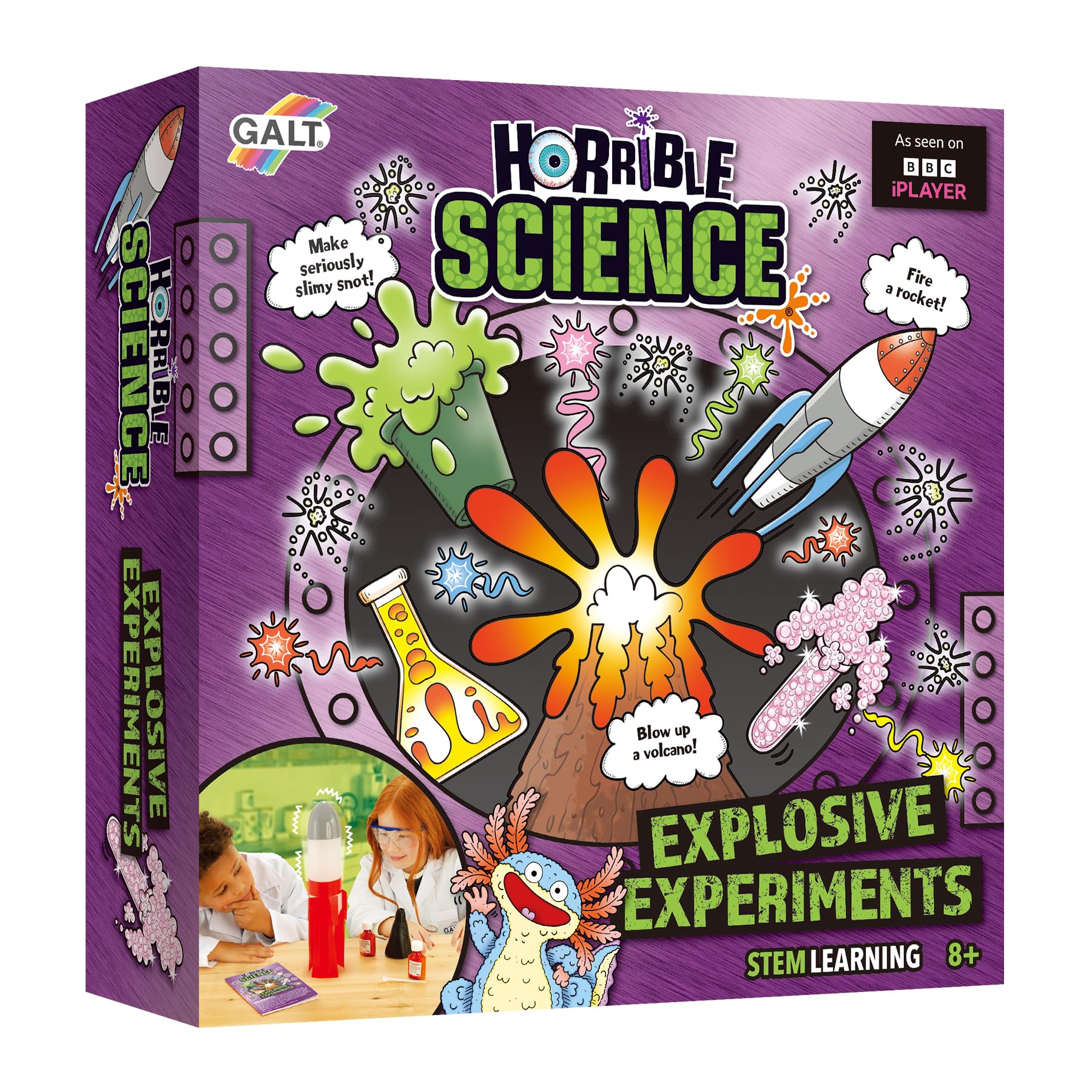 GALT Explosive Experiments – Horrible Science Kit with 8 Fun Experiments | Natio
