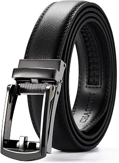 CHAOREN Leather Kids Belt, 1 1/4" Ratchet Boys Belt for Casual and Formal | Easy Ratchet Adjustment, Trim-to-Fit Design, Perfect for School and Dress Wear