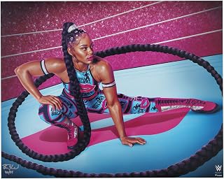 Bianca Belair WWE 16" x 20" Photo Print - Art by Brian Konnick - Limited Edition of 99 - Artist Signed - Autographed Wrestling Cards