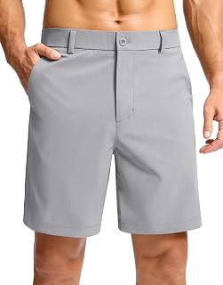 Soothfeel Men's Casual Shorts 7"/ 9" /11" Golf Shorts for Men Flat Front Dress Work Clothing Lightweight with 3 Pockets