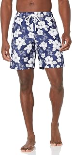 Amazon Essentials Men's 23 cm swimming trunks with mesh lining, pockets and drawstring closure
