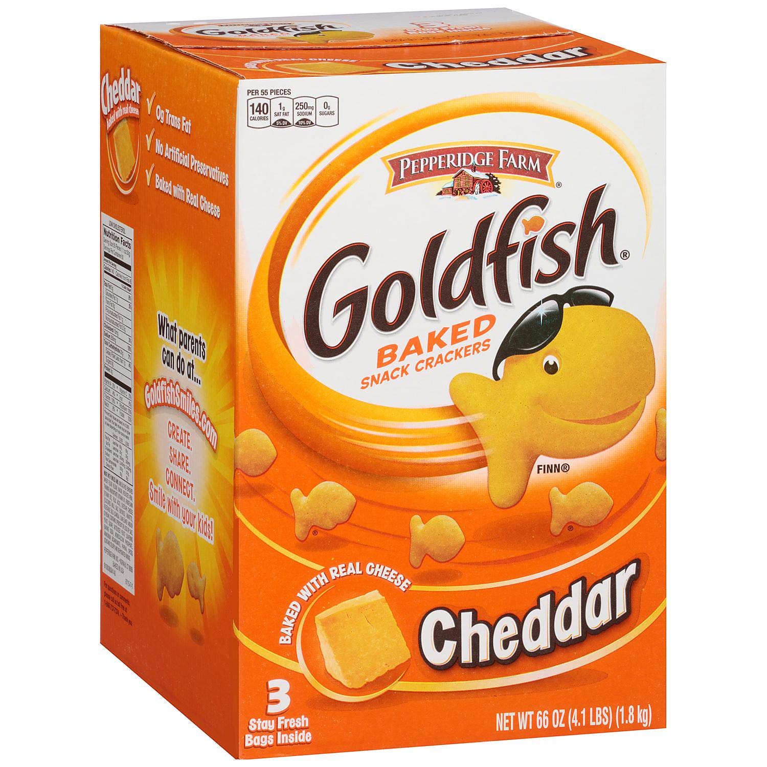 Pepperidge Farm Goldfish Crackers (22 Oz., 3 pk.), 66 oz.