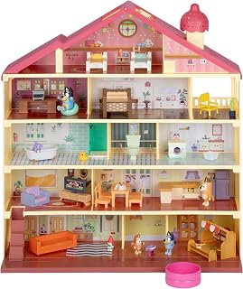 Bluey Light and Surprise Heeler House, 28 in Tall, Toy for Kids | 5-story toy house with 10+ play areas, 30+ pieces, 3 surprise accessories, plus Bluey, Bingo, Bandit and Chilli
