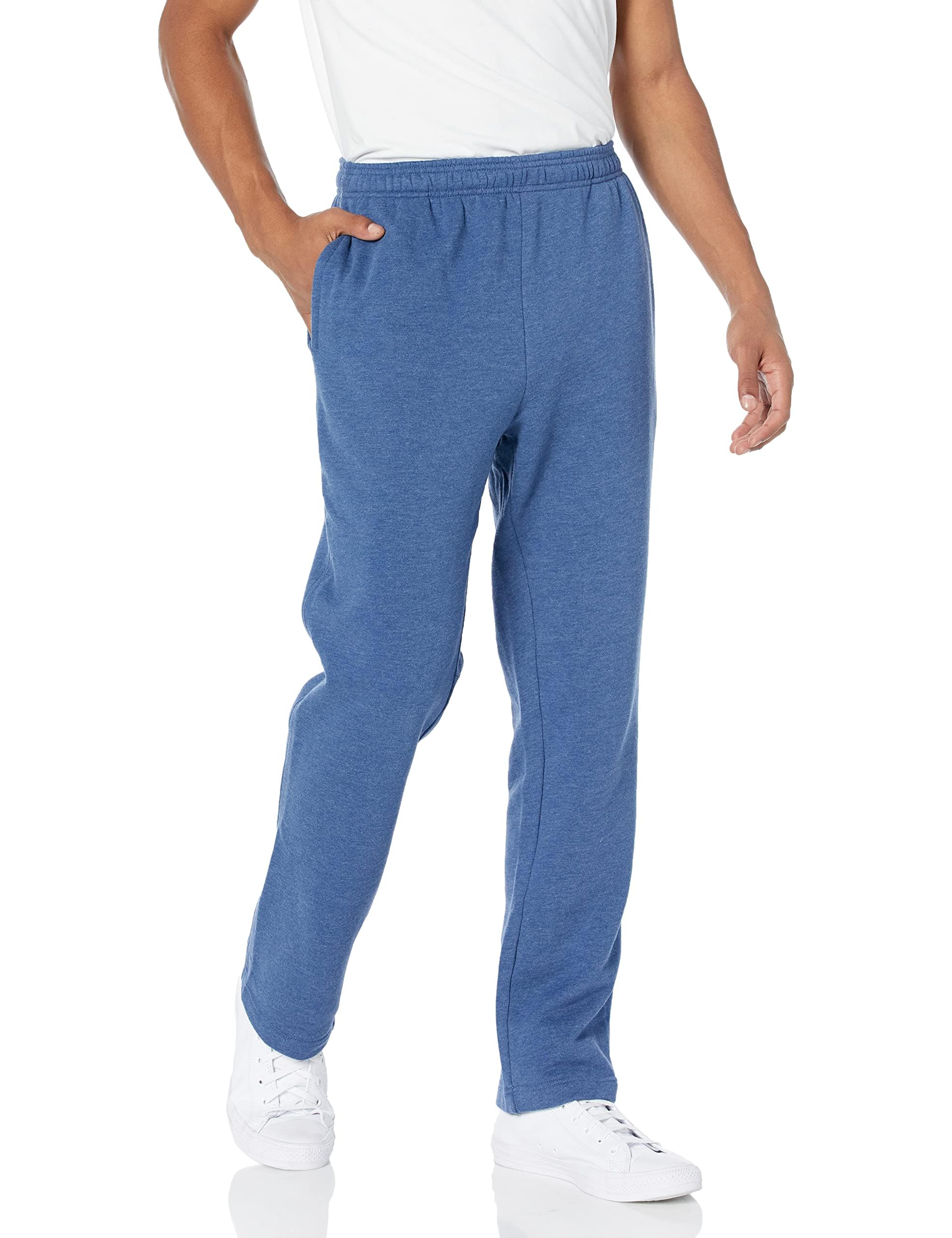 Amazon Essentials Men’s Fleece Open-Hem Jogging Bottoms (Available in Plus Sizes