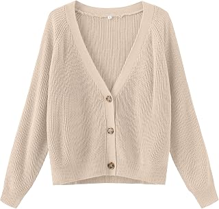 TASAMO Womens Cardigan Sweaters 2026 Fall Cropped Lightweight Sweater