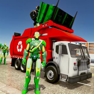 Flying Garbage Robot Transporter