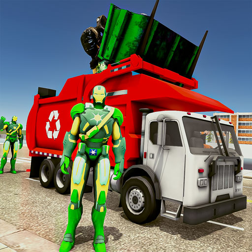 Flying Garbage Robot Transporter