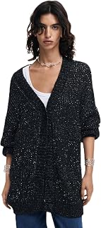 Desigual Chaqueta de Punto Plano para Mujer Sudadera Mujer (Pack de 1)