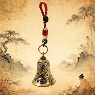 1 Pcs Vintage Brass Tibetan Buddhism Mantra Six Words Keychain Pendant Rope Handmade Car Rings
