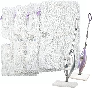 Flammi Steam Mop Replacement Pads for Shark Steamer S3501 S3601 4 Pack | Also Fits SE450 S3500 S3550 S3801 S3901 Pocket Steam Mop Pads, Dual-Sided Microfiber, High Water Absorption, Quick Dry