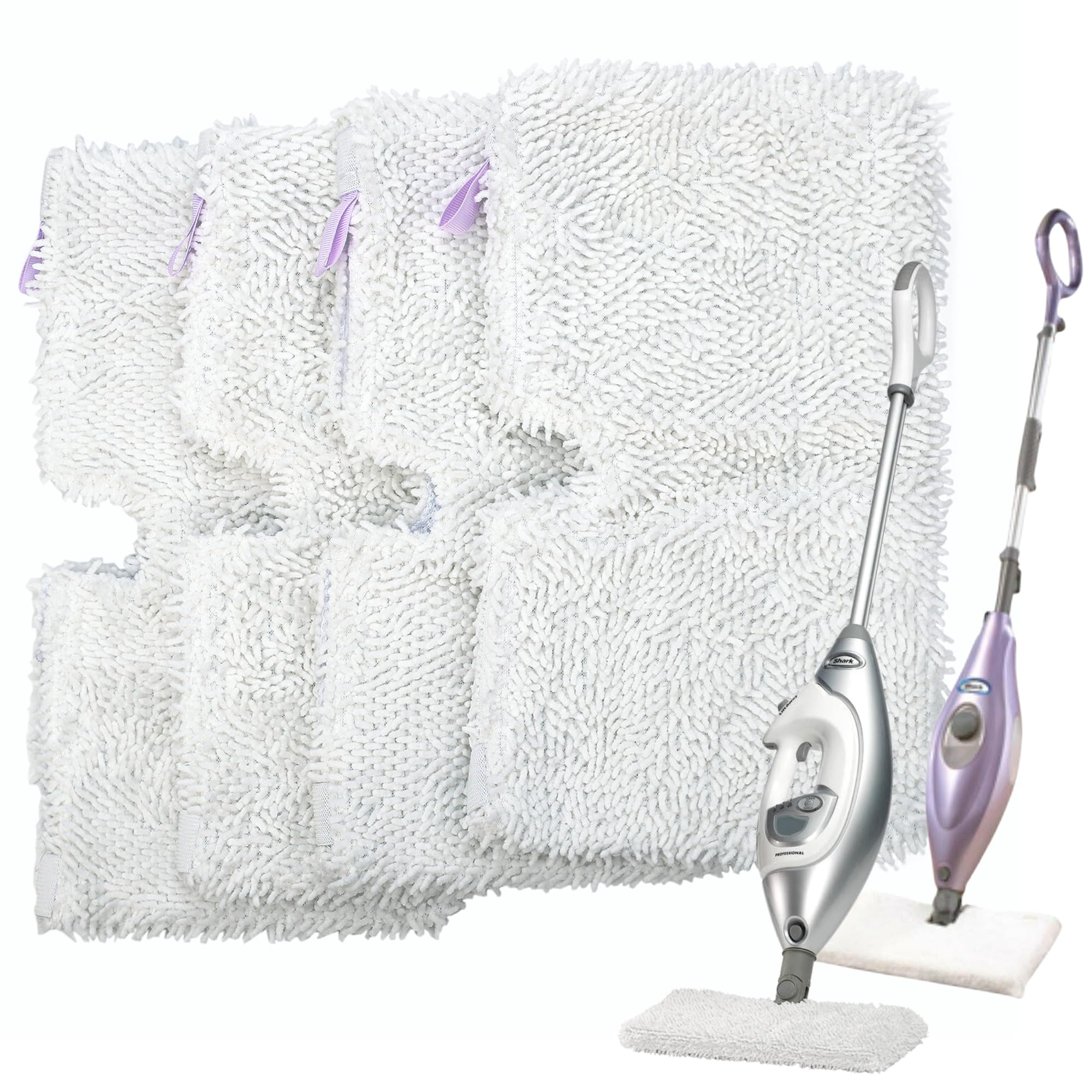 Flammi Steam Mop Replacement Pads for Shark Steamer S3501 S3601 4 Pack | Also Fi